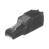Panduit FP6X88MTG Plug RJ45 UTP, Instalación Recta, Terminación en Campo Certificable, Compatible con Cat5e, Cat6 y Cat6A, Color Negro