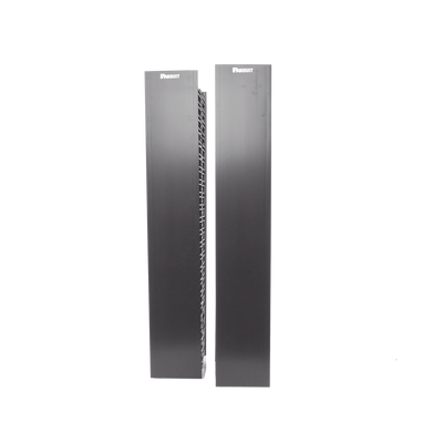 Panduit WMPVHC45E - Organizador Vertical NetRunner, Doble (Frontal y Posterior), para Rack Abierto de 45 6.7in de Ancho, Color Negro - InsiteHS